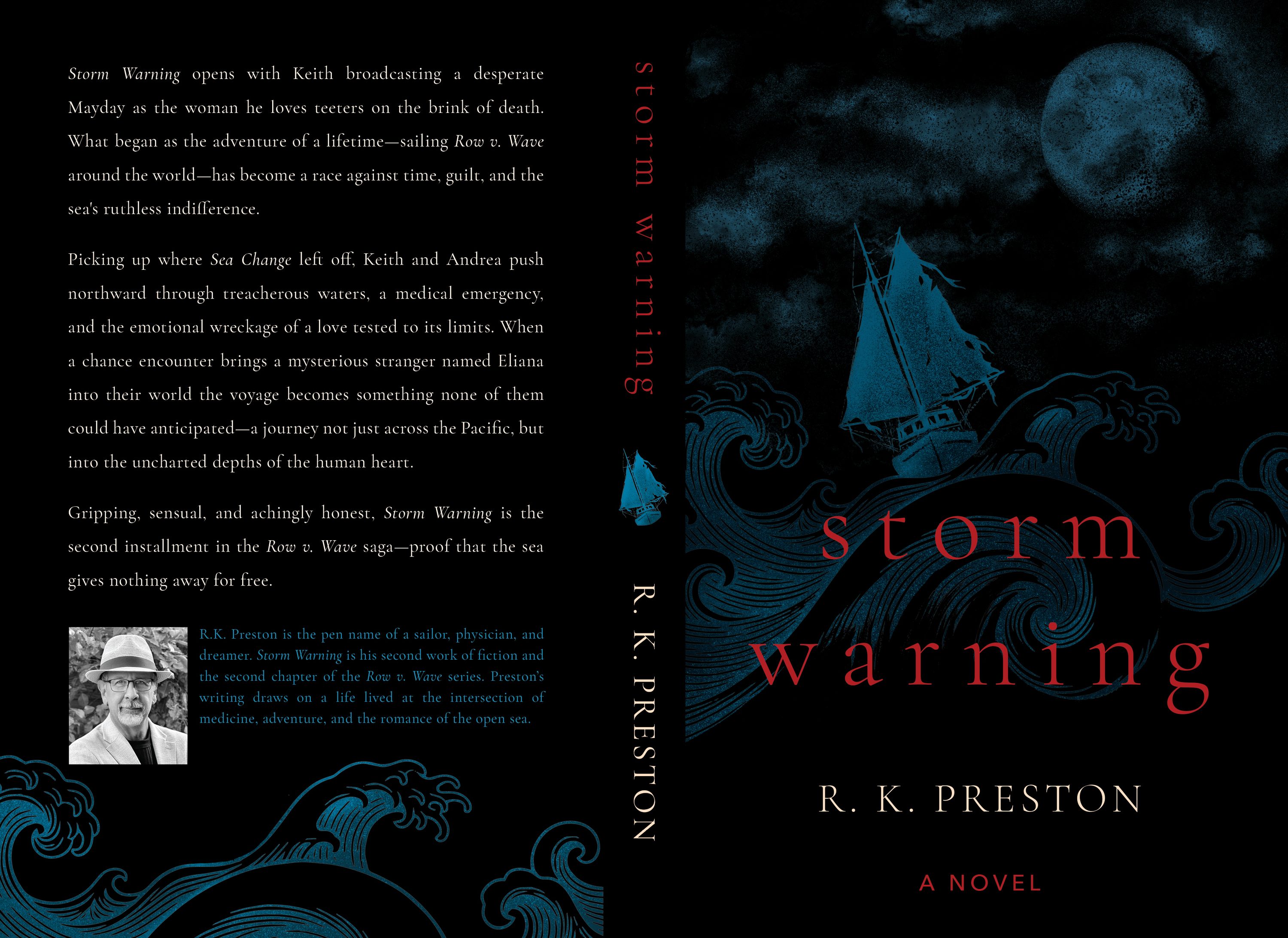 Full jacket spread showing the back-cover blurb, spine and front cover